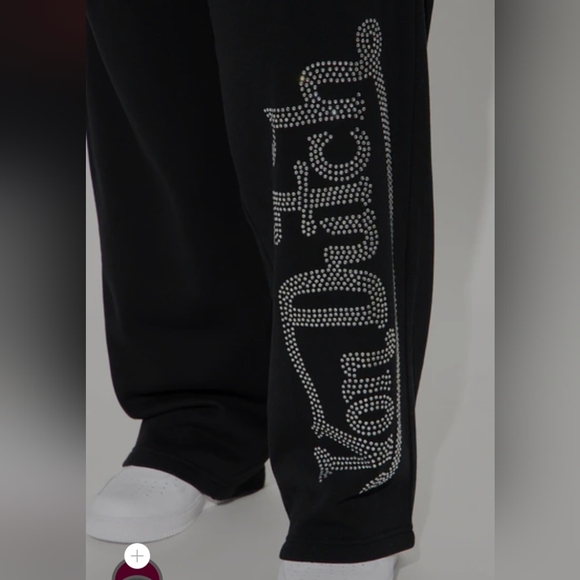 Von Dutch Black Jogger Set for Women - Picture 2 of 4